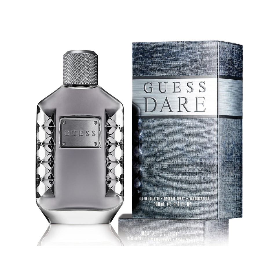 GUESS Dare bottle front view showing sleek packaging and confident appeal