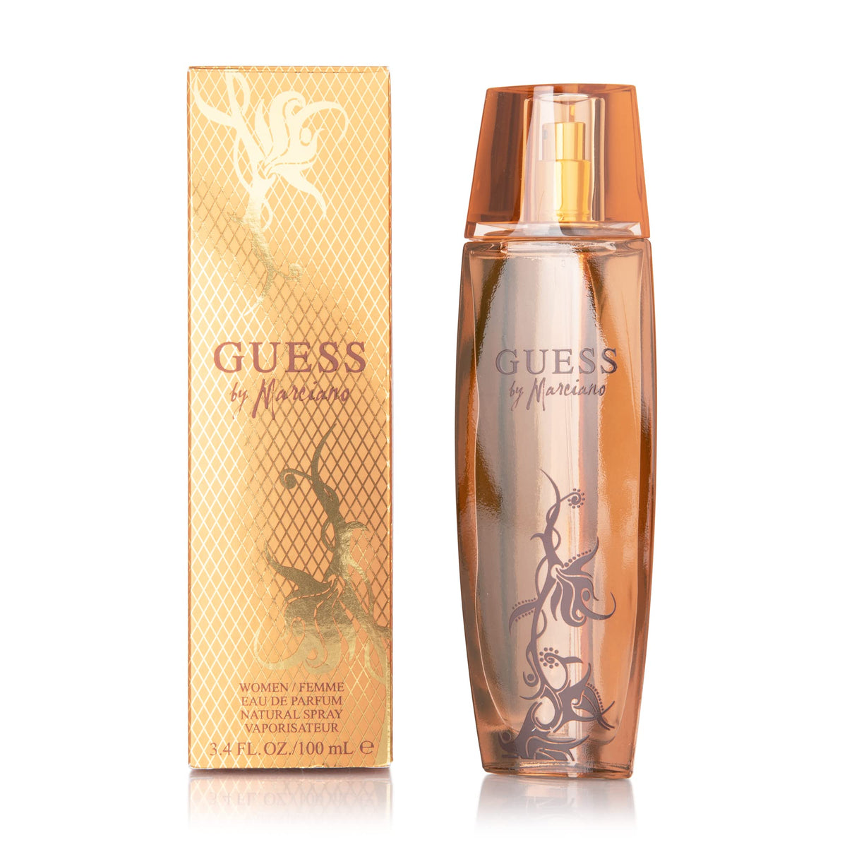 GUESS Marciano front bottle view showing elegant design and instant shelf appeal