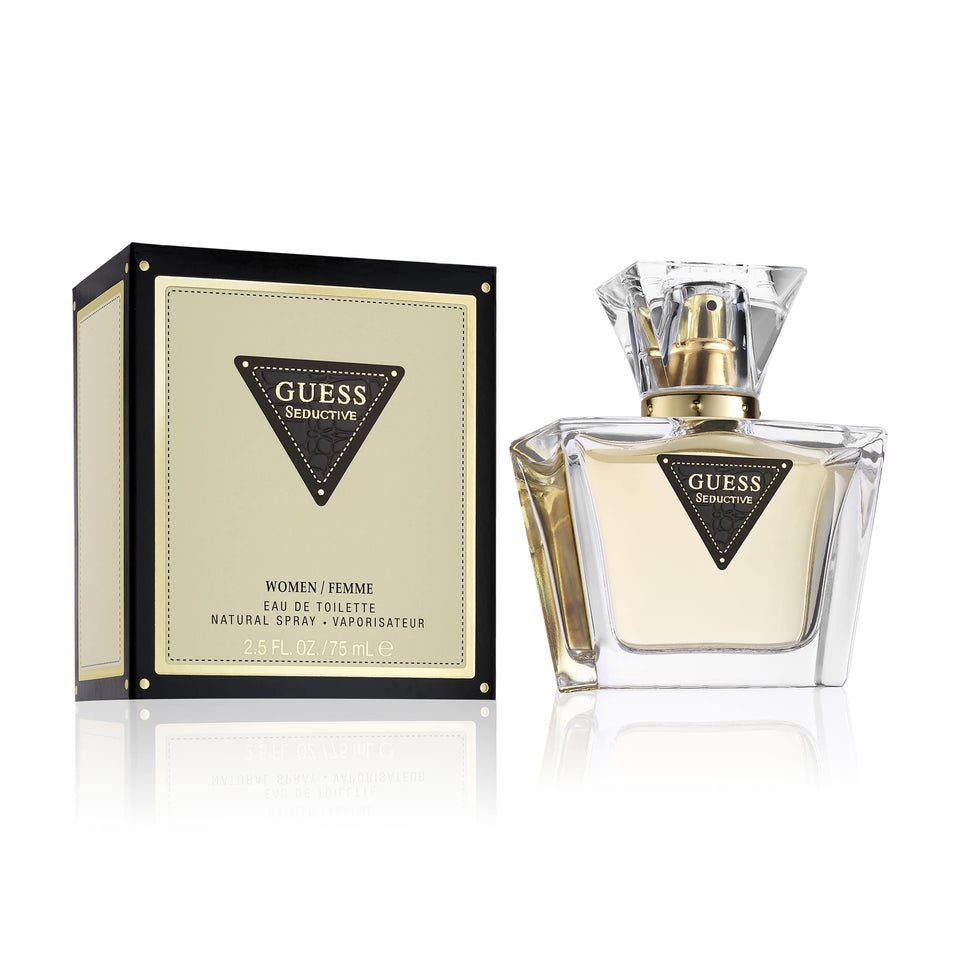 Guess bottle front view showing elegant silhouette and brand appeal