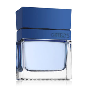 GUESS packaging box displayed to show brand presentation and gift-ready appeal