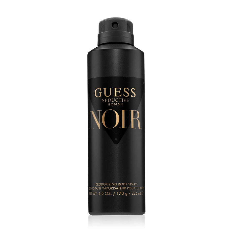 GUESS front bottle shot showing sleek black packaging and refined scent
