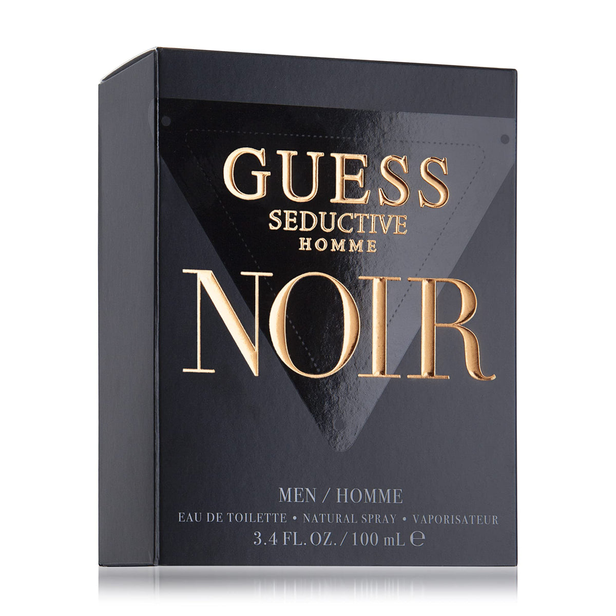 GUESS Seductive Homme Noir on nightstand in evening setting suggesting confident use