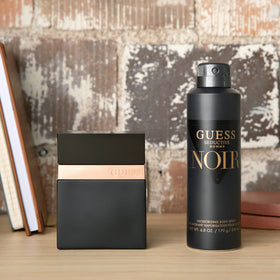 GUESS Seductive Noir bottle cap and glass texture, brand premium detail