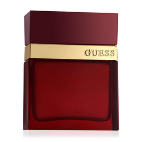 GUESS Seductive Red angled bottle highlighting glass shape and red tint