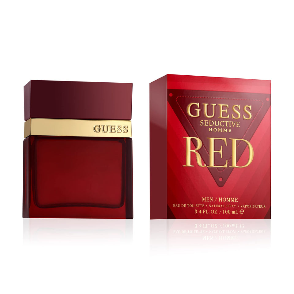 GUESS Seductive Red front bottle showing sleek design and confident appeal