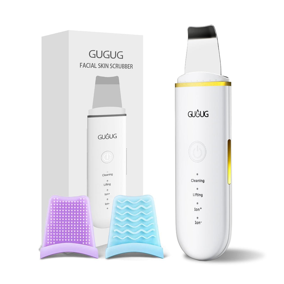 GUGUG front view of white skin spatula showing controls and sleek body for easy handling