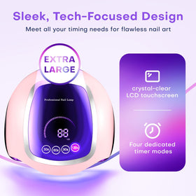 Gugusure LCD touchscreen close-up with timer display for precise control