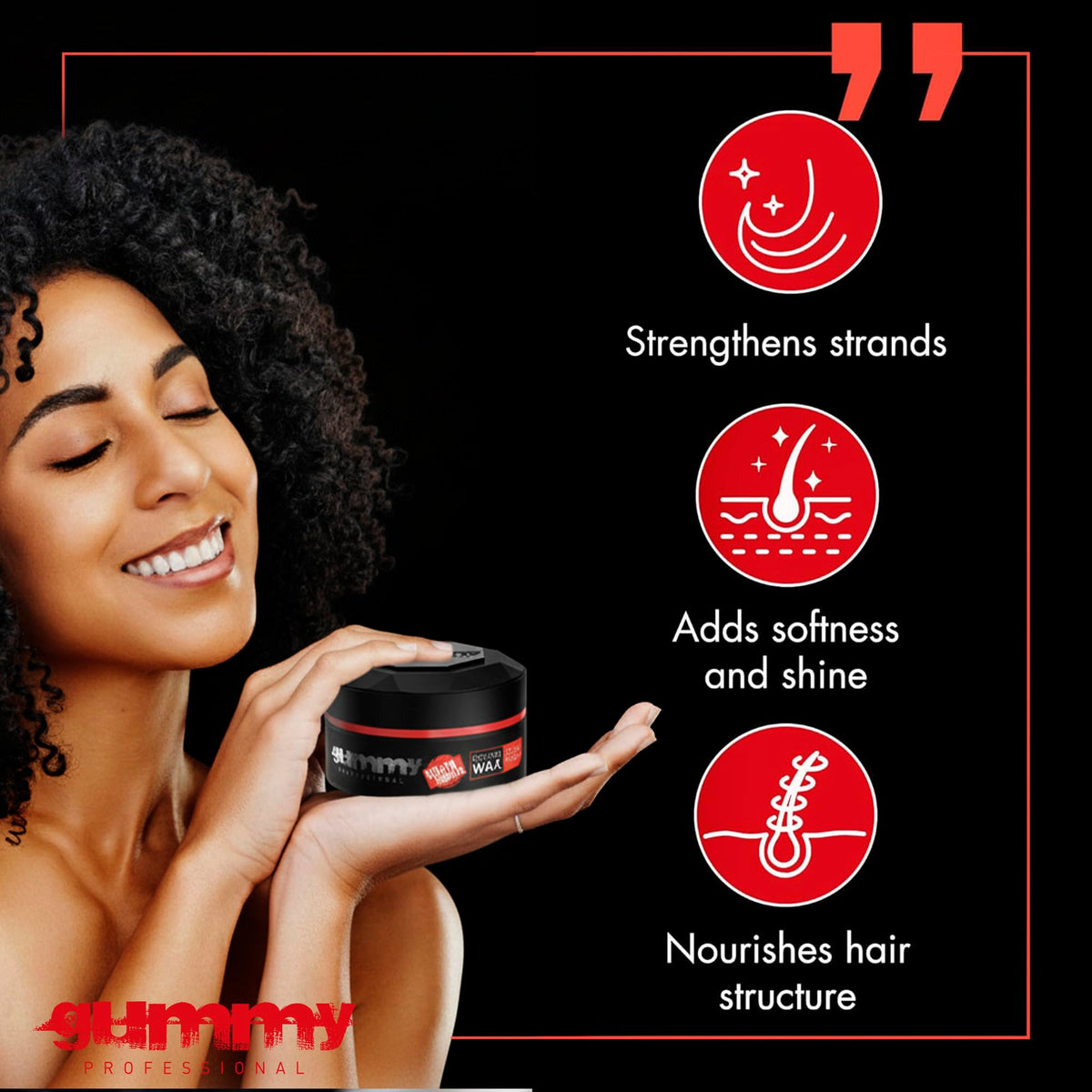 Gummy application on hand showing quick warm-up and effortless spread