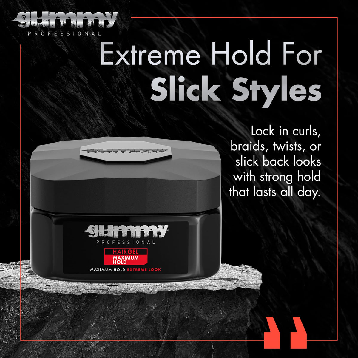 Gummy clear gel texture close-up highlighting smooth, non-sticky consistency