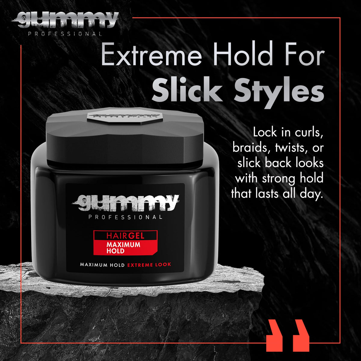 Gummy clear gel texture close-up highlighting smooth, non-sticky consistency