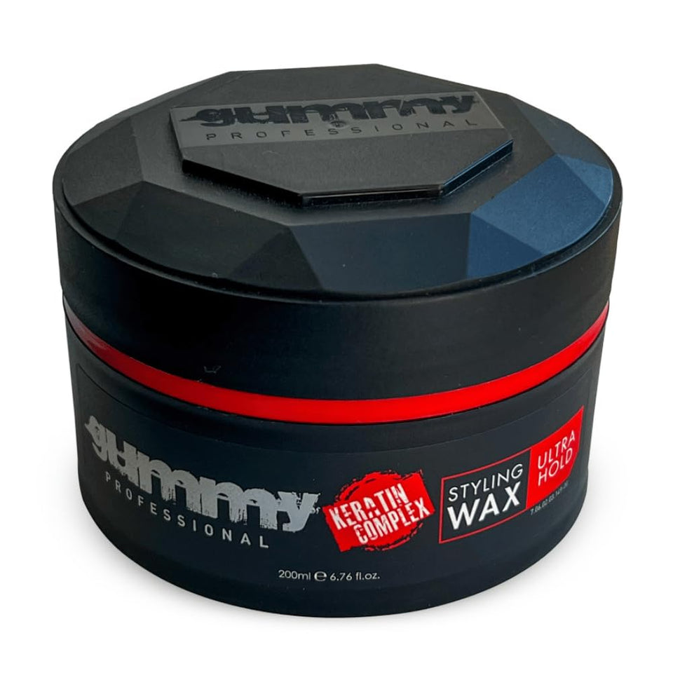 Gummy front packaging 200 ml showing strong-hold wax benefits