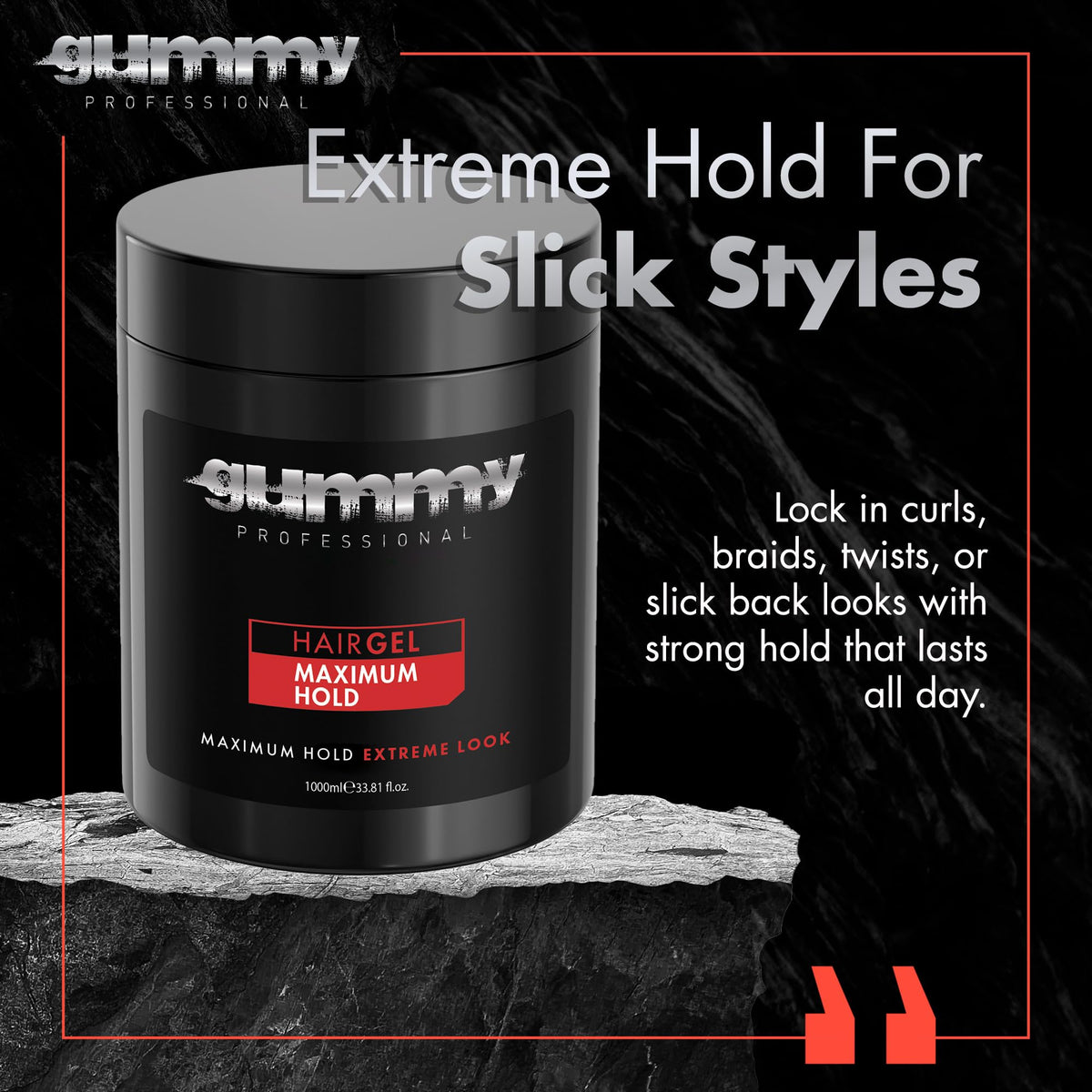 Gummy clear gel texture closeup highlighting smooth, non‑flaky finish