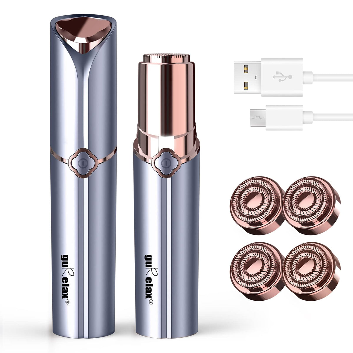 gurelax front packaging showcasing compact shaver and benefits