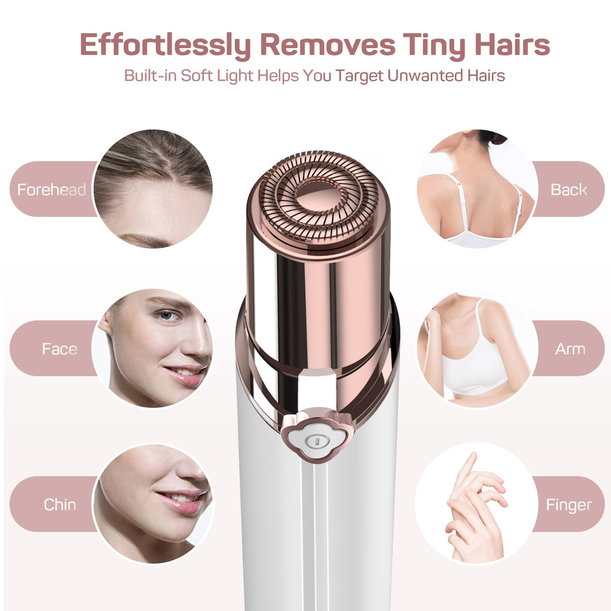 gurelax lipstick-style shaver held in hand for discreet touch-up convenience