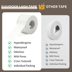 guuooge 1 inch width scale comparison showing roll beside a ruler for accurate sizing and coverage