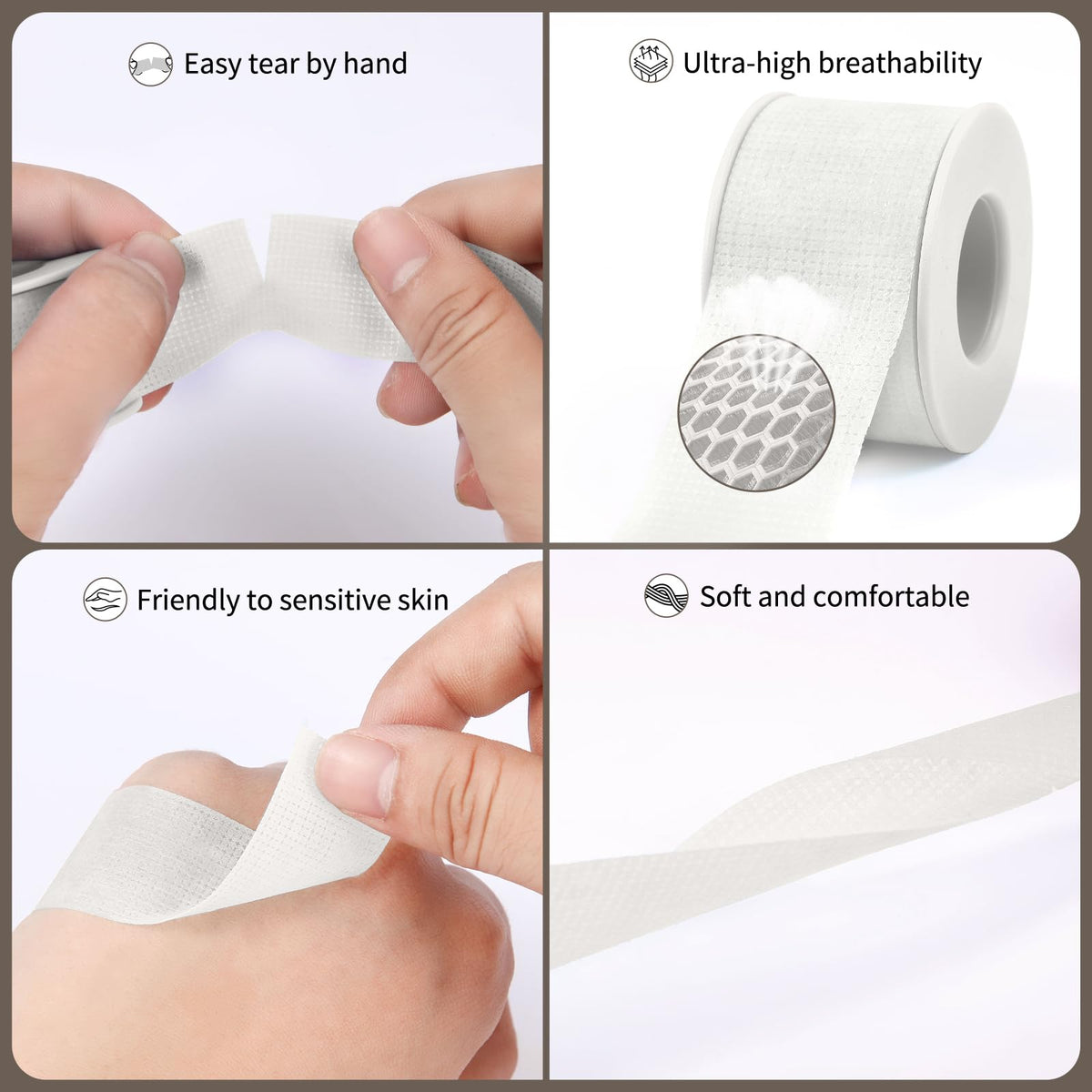 guuooge roll close-up texture highlighting cross-texture for easy hand tearing and precise sizing