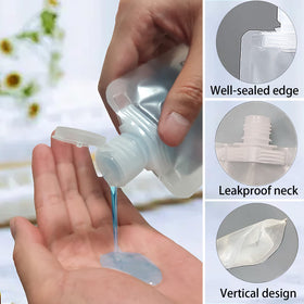 GUXACU close-up of screw-on cap and flip top demonstrating leak-resistant sealing benefit