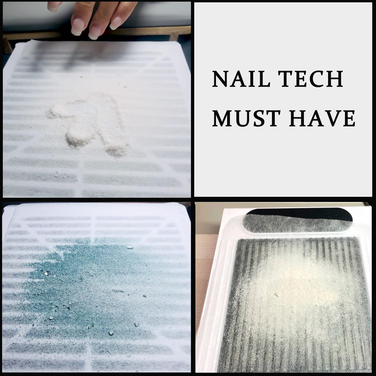 GUXACU filter sheet in salon use showing dust control and client comfort benefit