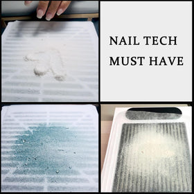 GUXACU filter sheet in salon use showing dust control and client comfort benefit