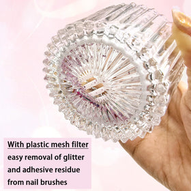 GUXACU hand holding cup showing compact 3oz size for easy salon portability