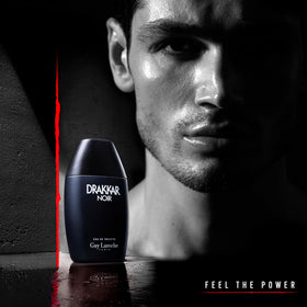 Guy Laroche close-up of textured bottle surface highlighting tactile ruggedness