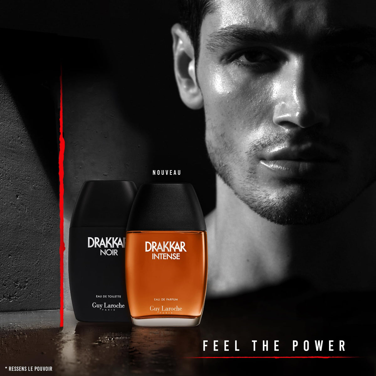 Guy Laroche being sprayed on wrist demonstrating strong projection and long wear