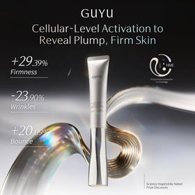 GUYU cream texture on fingertip illustrating lightweight hydration