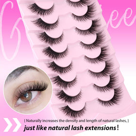 GVEFETIEE close-up of faux mink fibers highlighting softness