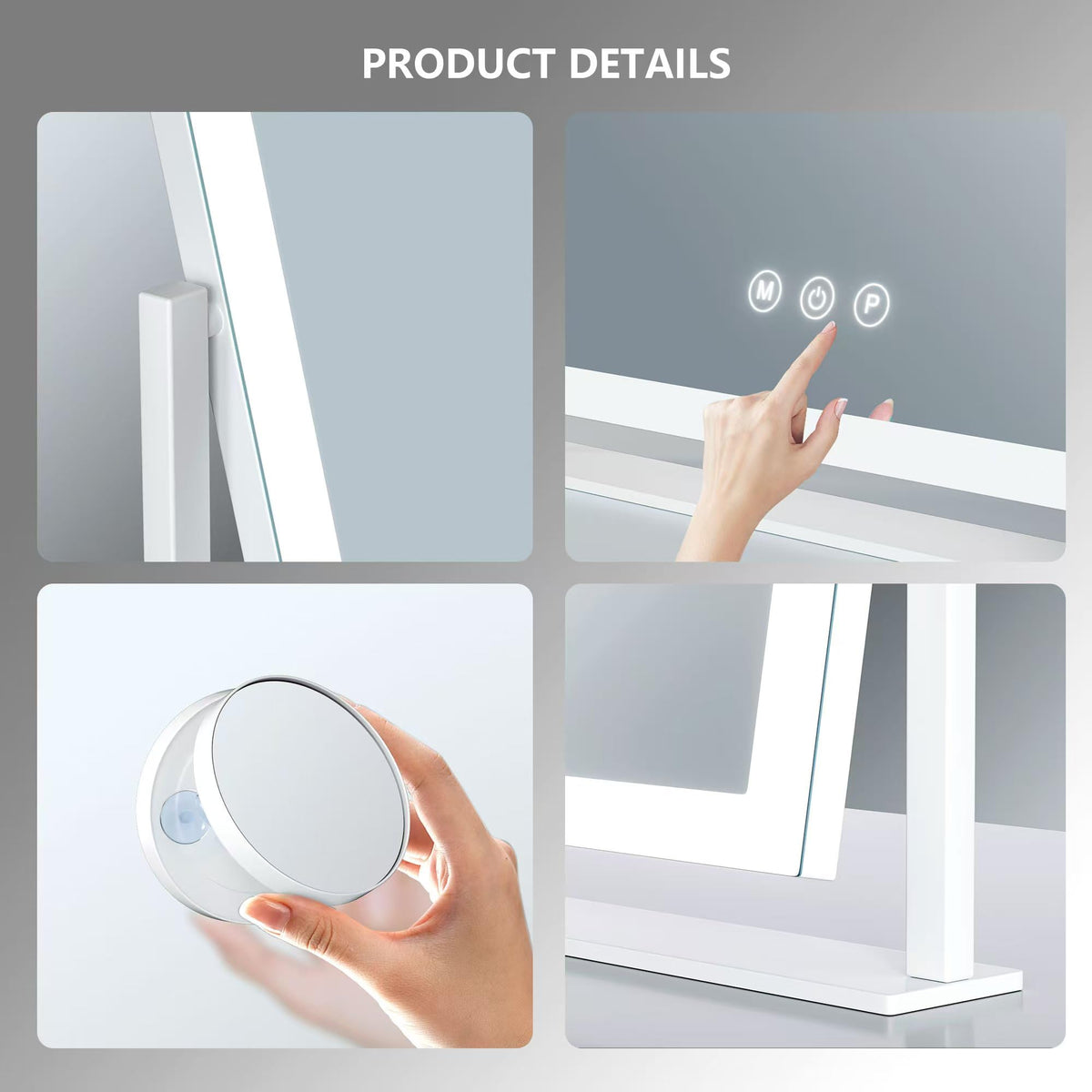 Gvnkvn mirror on vanity for size comparison and practical space use benefit