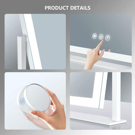 Gvnkvn mirror on vanity for size comparison and practical space use benefit