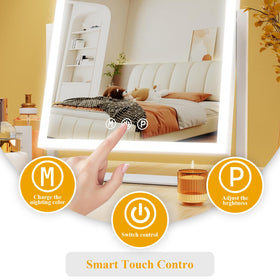 Gvnkvn touch control panel detail for easy color and brightness adjustments