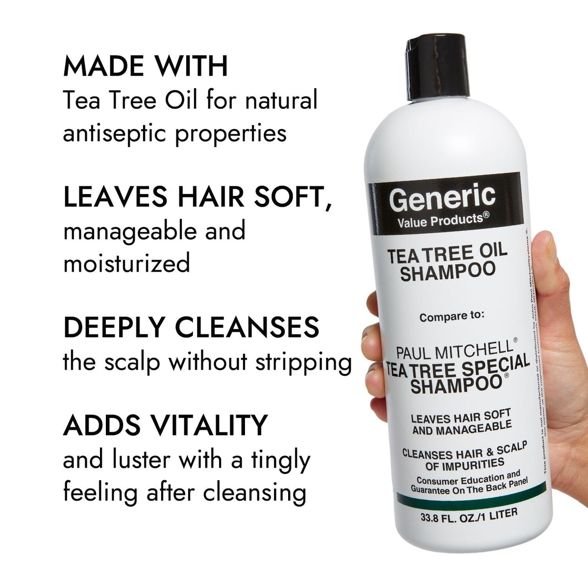 Generic Value Products hair after use showing soft, shiny manageable finish