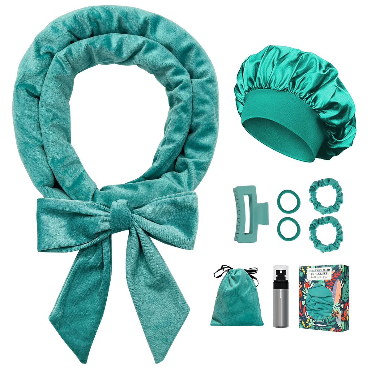 Gwabee front packaging showing blue green set and accessories for easy gifting