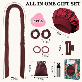 Gwabee headband on mannequin showing 70-inch length and fit
