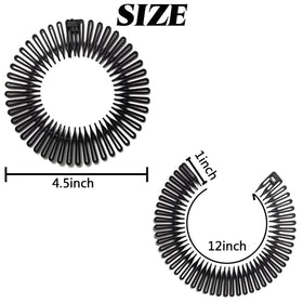 GXXMEI close-up of flexible comb teeth showing smooth edges to prevent hair snagging