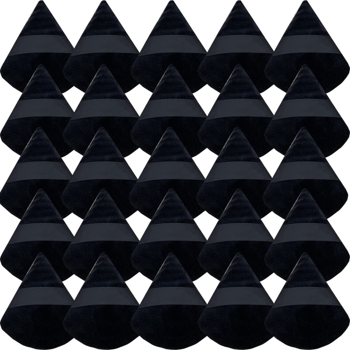 GXXMEI front view of 30-piece triangle powder puff pack showing quantity and color