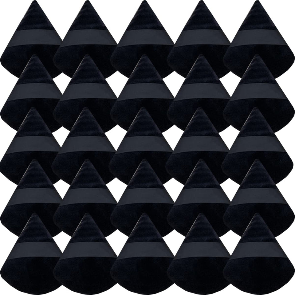 GXXMEI front view of 30-piece triangle powder puff pack showing quantity and color