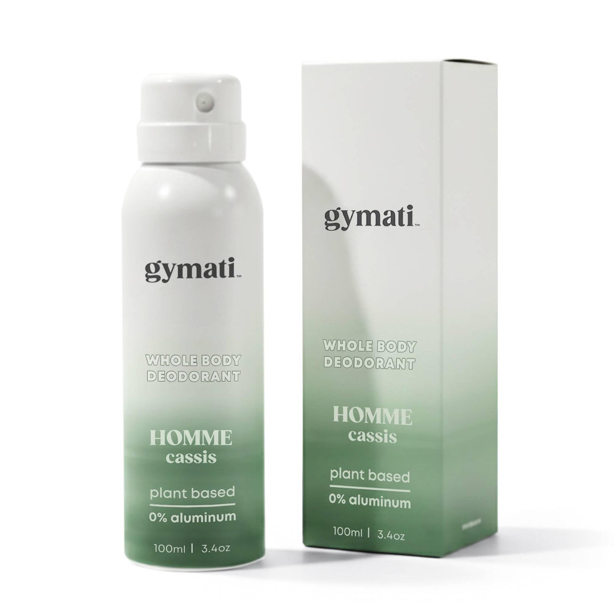 Gymati front packaging spray showing clean design and trust