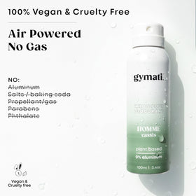 Gymati label ingredients list highlighting aluminum-free formulation benefit