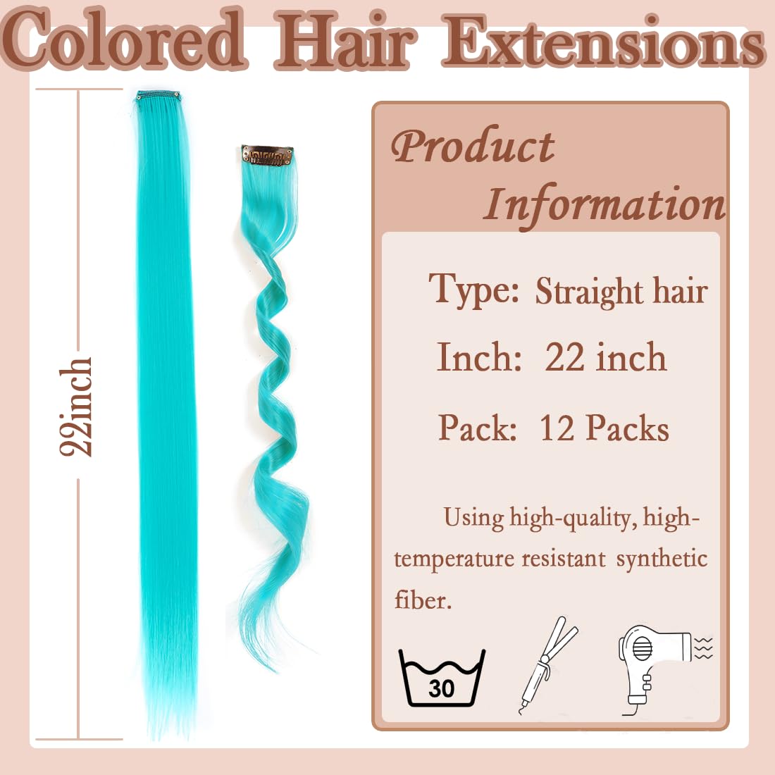 GZVIS detail of straight fiber texture showing heat-resistant styling potential