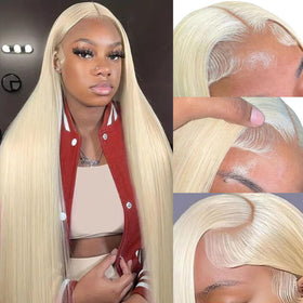 GZX front view 613 26-inch wig showing natural hairline and instant wearability