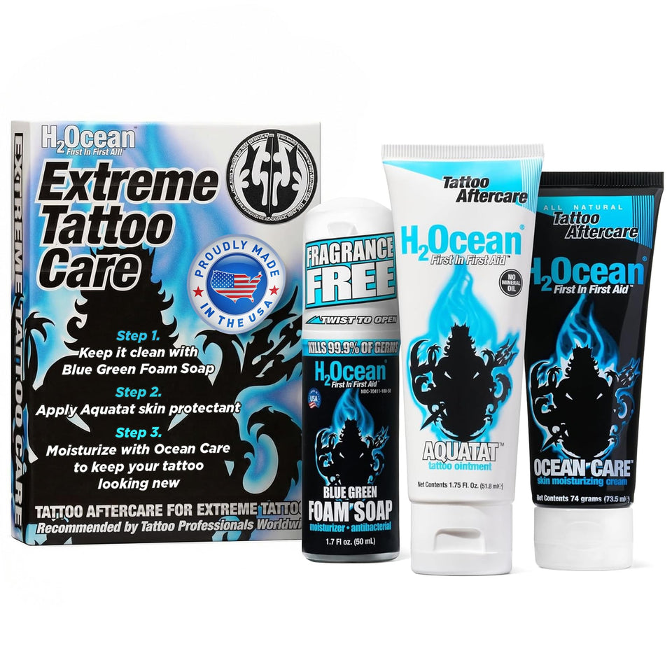 H2Ocean front packaging showing kit components and clear usage benefit