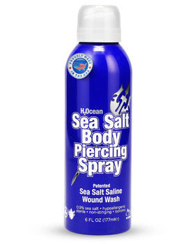 H2Ocean front bottle showing 6 oz packaging and clear labeling for easy identification