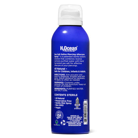 H2Ocean bottle on a bathroom counter in a daily aftercare routine setting
