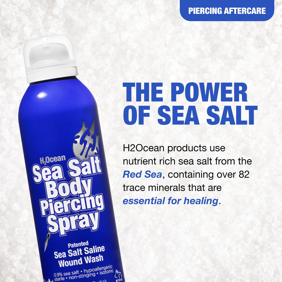 H2Ocean saline droplet texture close-up showing pure solution and gentle feel