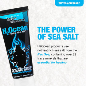 H2Ocean cream texture close-up demonstrating lightweight, fast-absorbing formula benefit