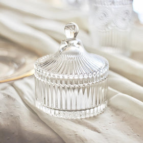 Habitable tree jar on vanity illustrating decorative storage benefit