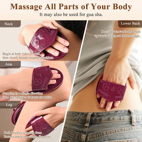 Hacole ergonomic anti-slip grip with finger grooves for secure control