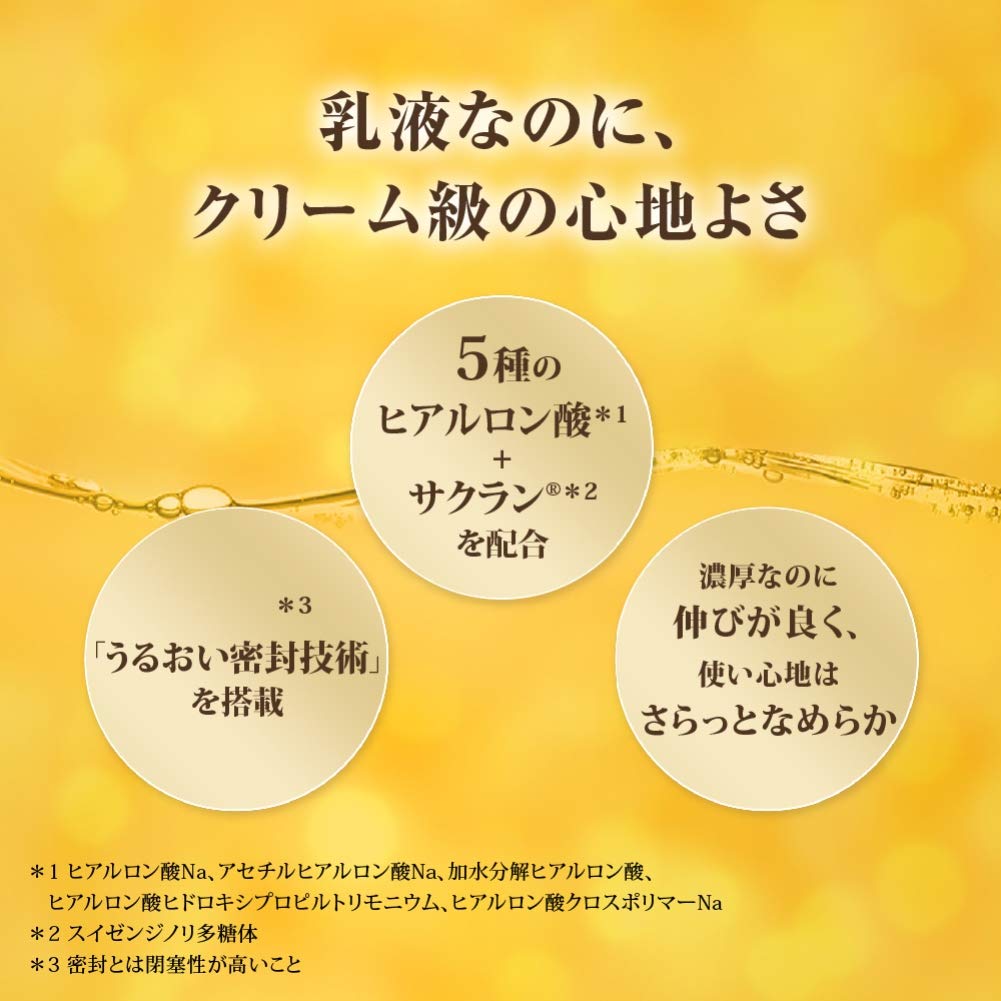 Hada Labo bottle beside everyday items showing 140ml scale