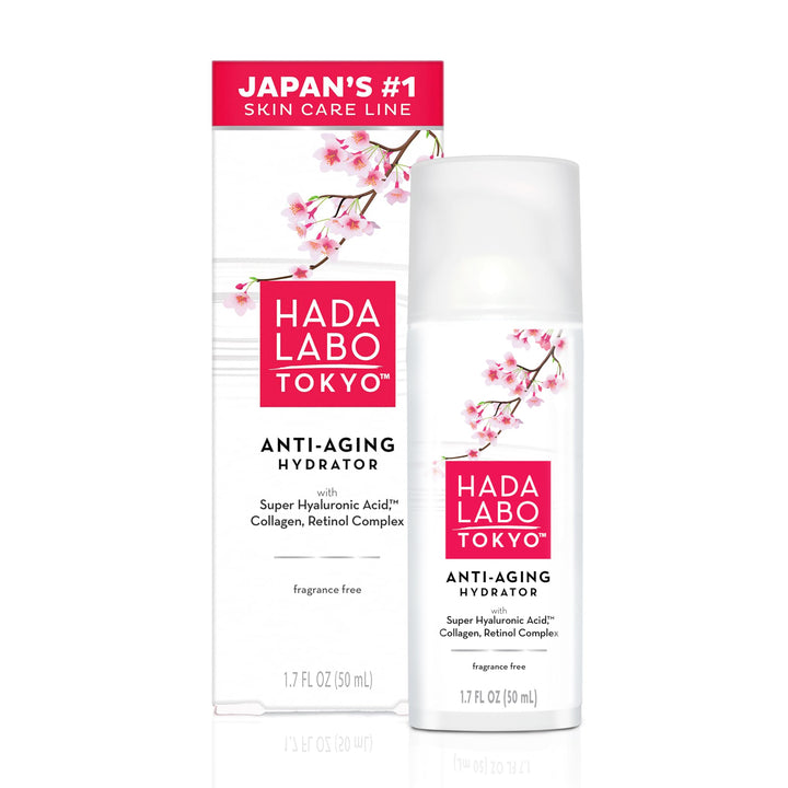 Hada Labo Tokyo front packaging showing clean anti-aging serum benefits